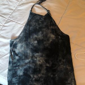 Navy blue American Eagle halter tank